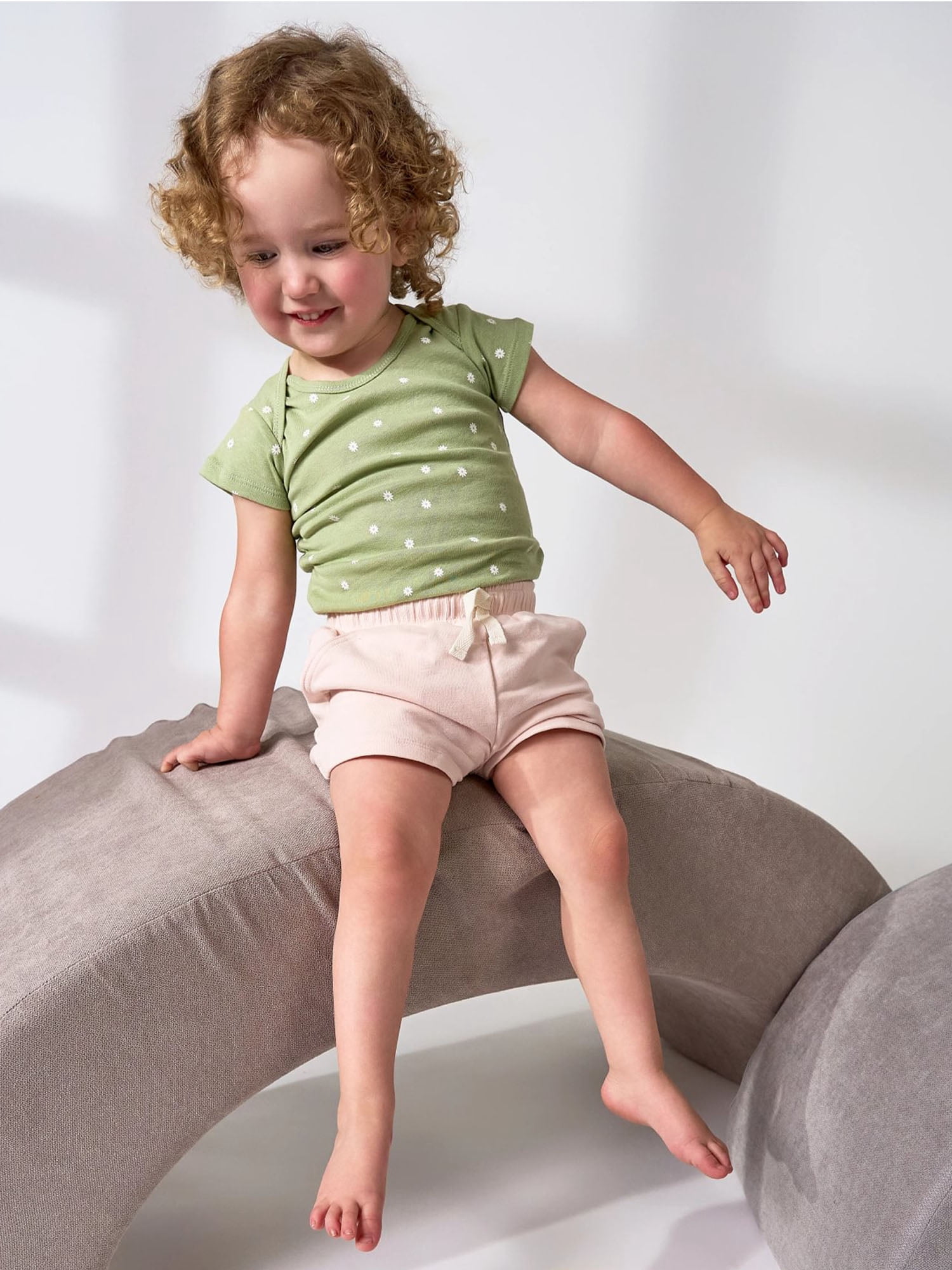 Gerber Baby and Toddler Girl Knit Shorts, 3-Pack, Sizes 0/3 Months - 5T