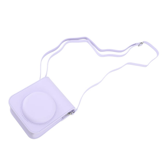 Étui de Protection pour Mini 12 Appareil Photo Instantané, Sac de Transport en Cuir PU avec Bandoulière Réglable