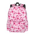 thumbnail image 2 of Disketp Breast Cancer Ribbons Awareness Mochila Escolar de Gran Capacidad y Peso Ligero, Mochila de Viaje Ideal para Escuela, Trabajo y Uso Diario, Cómoda y con Estilo, 2 of 8