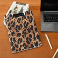 thumbnail image 5 of FORMRS A4 Clipboard Folder with Pen Holder Horizontal Foldable School Office Binder, Leopard Pattern, 5 of 9
