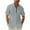Gray, variant on Oalirro Men's Casual Cotton Button Up Shirt under $10 Short Sleeve Colorblock Collar Tees