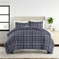 thumbnail image 4 of Duvet Cover Set - Ultra Soft & Breathable - Navy Polka Dot and Striped for Queen Size Bedding by Comfort Canopy, 4 of 13