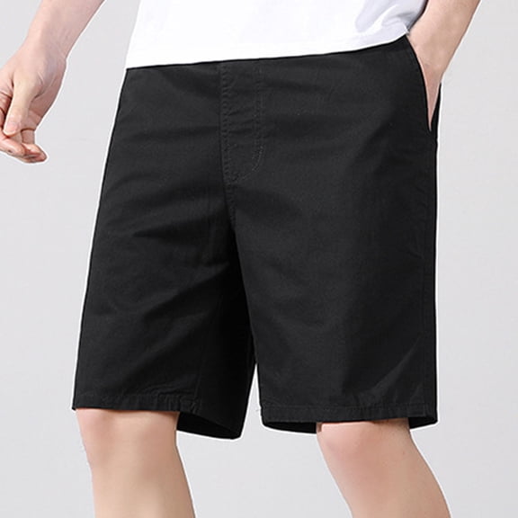 CYiJun Men's and Big Men's Chino Shorts Summer Relaxed Fit Durable Cotton Fabric Casual Shorts,Sizes L-5XL