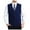 Navy, variant on Kureaily Men's Wool Blend V Neck Knit Cardigan Vest Wool Sweater Colour Blocking Casual Versatile Sleeveless Shirt Vest