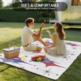 thumbnail image 4 of Red Purple Diamond Outdoor Rug for Patio/Deck/Porch, Non-Slip Large Area Rug 5 x 8 Ft, Modern Geometric Middle Century Retro Indoor Outdoor Rugs Washable Area Rugs, Camping Rug Carpet Runner, 4 of 8