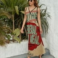 thumbnail image 6 of Burlap Grain Sack Feed Sack Vintage Style Graphics Dress Summer Street Style Bohemia Long Dresses Female Sleeveless Printed Maxi Dress, 6 of 9