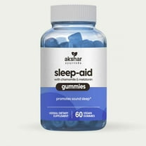 AKSHAR AYURVEDA Chamomile and Melatonin Gummies Sleep Aids for Adults, 60 pcs