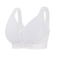 thumbnail image 5 of MDUKONU Bra for Senior Women, Front Closure Bras for Older Women, 2026 Full Coverage No Underwire Bra Size: 100E White, 5 of 5