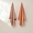 thumbnail image 3 of Modern Threads Oxford 6-Piece Yarn Dyed Adult Cotton Bath Towel Set, Coral, 3 of 19
