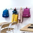 thumbnail image 2 of Ganchos J de Vinilo, Perfectos para Niños y Escuelas. Fuertes y Duraderos - Soportan Mochilas, Abrigos. Conjunto Arcoíris, 2.2 Pulgadas, Paq. 7, Tornillos Incluidos, 2 of 3