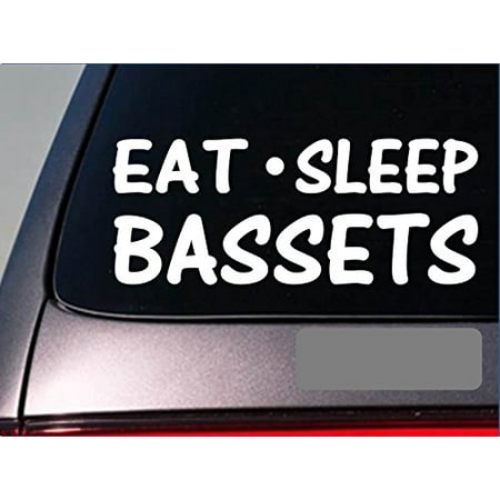 - Eat Sleep Bassets Sticker *G790* 8
