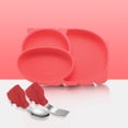 thumbnail image 4 of NIBOLOG Strong Suction Kids Plate Food Grade Silicone Animal Shape Baby Divided Bowl for Kitchen, 4 of 8