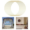 thumbnail image 3 of Metal Hoop Rings for DIY Macrame Wall Hanging Crafts Wedding Wreath 6pcs, 3 of 8