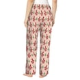 thumbnail image 3 of Uemuo Snake Pattern Women's Wide Leg Palazzo Lounge Pants with Pockets Light Weight Loose Comfy Casual Pajama Pants-Large, 3 of 9