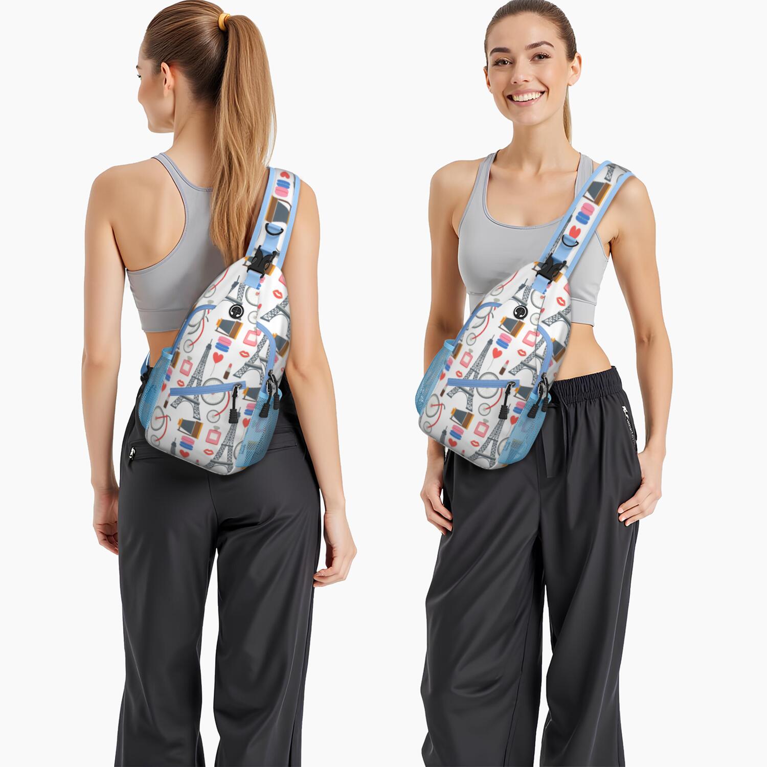 Sling Bag Tower Travel Sling Bag Casual Bag for Men Women
