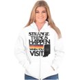 thumbnail image 3 of Strange Things Happen in Indiana Cool Unisex Fleece Graphic Zip Up Hoodie Brisco Brands 2X, 3 of 5
