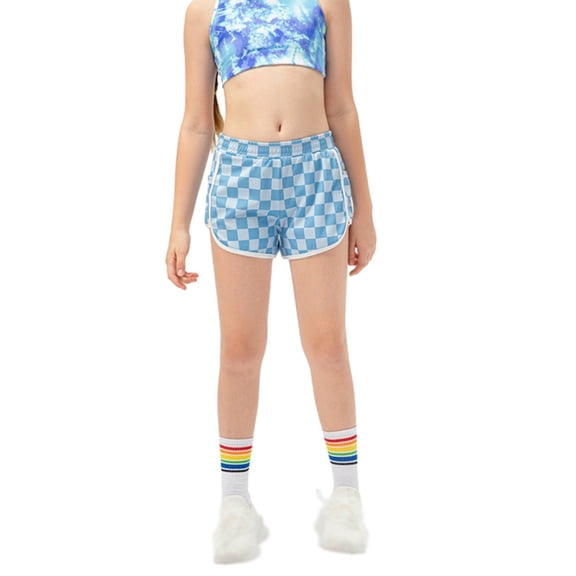 GYRATEDREAM Girls Athletic Shorts Kids Casual Short with Pockets Girls Lightweight Running Workout Shorts for Teen Girls Kids 5-12 Years