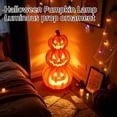 thumbnail image 4 of Halloween Pumpkin Decorations Light Up Jack O Lantern Stacked Halloween Pumpkins for Porch Outdoor Halloween Decor for Home Plastic Lighted Halloween Lantern for Front Yard, 4 of 6