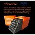 thumbnail image 4 of HimaPro Number and Letter Stamp Set 36 PCs Lowercase Industrial Grade Letters 'a'-'z', &', 0'-'9' in a Plastic Box (3mm - 1/8 Inch), 4 of 6