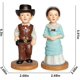 thumbnail image 3 of Esculturas Amantes Escultura Resina Artesanía Personaje Estatua Vaquero occidental Pareja Traje nacional Arte Figuras Regalos Recuerdos Accesorios Hogar Hogar A. Afortunado Sencillez, 3 of 5