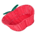 thumbnail image 6 of HEATSHAKING Woven Storage Basket 1Pack Red Apple Shape for Home and Kitchen, 6 of 7