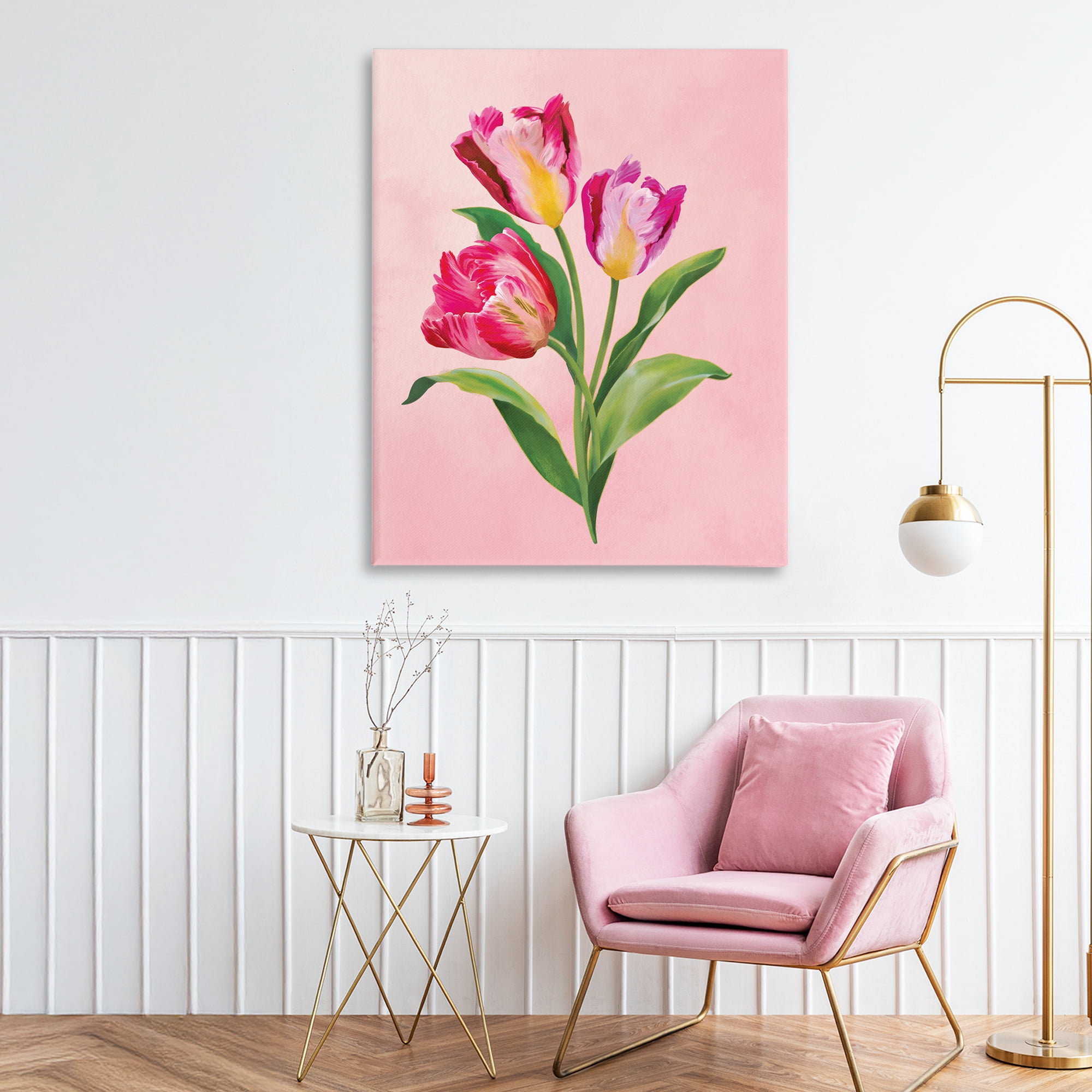 Stupell Industries Vibrant Magenta Tulips Canvas Wall Art, design by Diane Neukirch