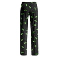 thumbnail image 5 of Soft Pajamas for Women Halloween Pumpkin Print Loose Elastic Waist Pjs Bottoms, 5 of 5