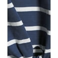 thumbnail image 5 of No Boundaries Juniors' Short Sleeve Tie Front Stripe Tee, 5 of 6
