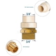 thumbnail image 5 of Supply Giant BRCPM034-NL 3/4" Lead Free Adapter Fitting with a Brass Male and a CPVC Connect, 5 of 5