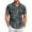 Gray009, variant on QHRMKOG Mens Hawaiian Shirt Loose Fit Print Short Sleeve Beach Shirts Light Tropical Holiday Button Down Hawaiian Shirt Summer Trendy Tops Gray M
