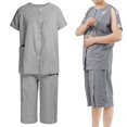 thumbnail image 2 of Ropa de enfermería para pacientes ropa de enfermería de manga corta ropa de enfermería posoperatoria traje de enfermería posoperatorio ropa de enfermería para pacientes de ANGGREK Otros, 2 of 8