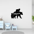 thumbnail image 3 of Pillars Customs Mama Bear Metal Sign, Bear Shaped Sign, Made in USA (16" W x 16" H, White), 3 of 5