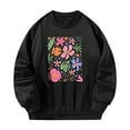 thumbnail image 1 of Sudadera con cuello redondo para mujer, ropa de otoño con cuello redondo para uso diario, pesca en la calle XL, 1 of 7