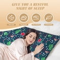 thumbnail image 4 of Gaeub Christmas Printed Long Body Pillowcase Envelope Closure 1 Pack Wrinkle for Night Sweats - 20x54 in, 4 of 8
