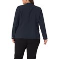 thumbnail image 3 of Agnes Orinda Plus Size Blazers for Women Button 2023 Long Sleeve Office Work Business Suit Blazer Jacket 4X Navy Blue, 3 of 6