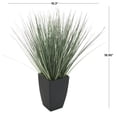 thumbnail image 3 of DecMode 19" Artificial Onion Grass Plant in Black Plastic Pot, 3 of 10
