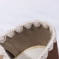 thumbnail image 6 of Gpaecead Women's Lace Trim Flat Loafers Round Toe Slip On Soft Sole Vintage Cottagecore Comfortable Walking Shoes Brown, 6 of 8
