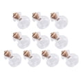 thumbnail image 6 of 10Pcs Mini Glass Bottles Message Charms Pendant - Bottle Pendants Jars Vials with Corks for Dried Flower, Perfume, Tiny , Wooden plug with pin, 6 of 10