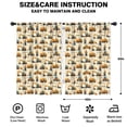 thumbnail image 2 of Blackout Kids Curtains,Cartoon Construction Vehicles Workers Beige Pattern Childrens Insulated Curtains Set Of 2,Bedroom Essentials,Toddler Room Decor 42"x63", 2 of 5
