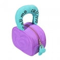 thumbnail image 4 of Neceser con asa de corazón, bolso decorativo para mujer, neceser de maquillaje, neceser Violeta Azul jinwen Bolsa cosmética, 4 of 8