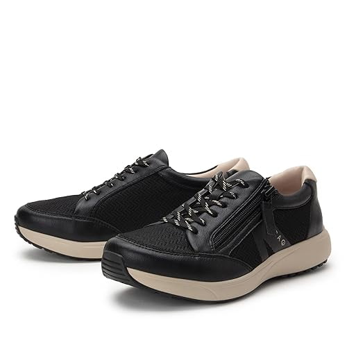 Alegria TRAQ Women's Eazee Black Smart Walking Shoe 6 M