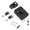 Black, variant on Invisible Intelligent Door Lock Remote Control Door Lock Home Security Wireless Door Lock for App Control