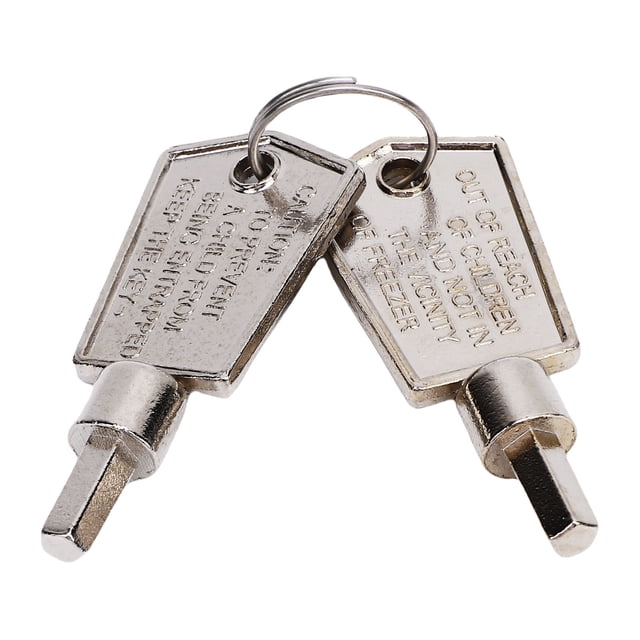 Llave De Congelador, Llave De Puerta De Congelador De Metal De aleación De Aluminio Pentagonal Compacta De 2 Piezas Fácil De Usar Para Refrigerador