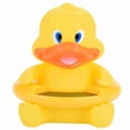 thumbnail image 1 of Termómetro de baño para bebé con pantalla de temperatura, termómetro flotante con forma de animal, pato amarillo, 1 of 14
