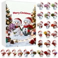 thumbnail image 2 of Christmas Tree Decorations Christmas Decor Calendar Snowman Acrylic Tree Countdown Pendant Christmas Countdown Calendar, 2 of 4