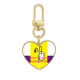 thumbnail image 1 of Tiempo   para   un   cierto   display   de   habilidad Llavero de metal en forma de corazón dorado, 1 of 3