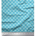 thumbnail image 1 of Soimoi Georgette Viscose Fabric Check & Floral Artistic Decor Fabric Printed Yard 42 Inch Wide, 1 of 3