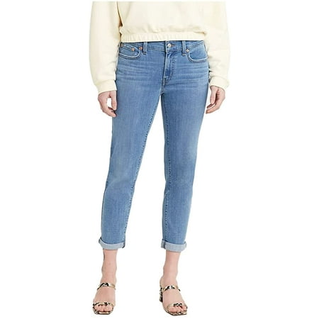 Levis Womens New Boyfriend Jeans Standard 30 Lapis Topic Waterless