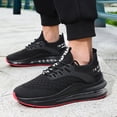 thumbnail image 2 of Men'S White Sneakers with Air Cushioning, Shock-Absorbing, Suitable for Sports, Walking, And Casual Wear, Trendy And Fashionable Everyday Shoes, 2 of 9