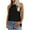 Black, variant on Halter Tops for Women Eyelet Tank Tops Flowy High Neck Sleeveless Summer Tops 2024 Trendy Solid Bandage Vest Shirts Dressy Casual Blouses Vest Tops White L